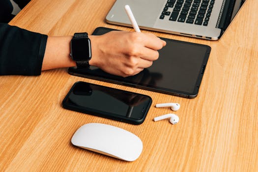 illustration of a digital wallet setup